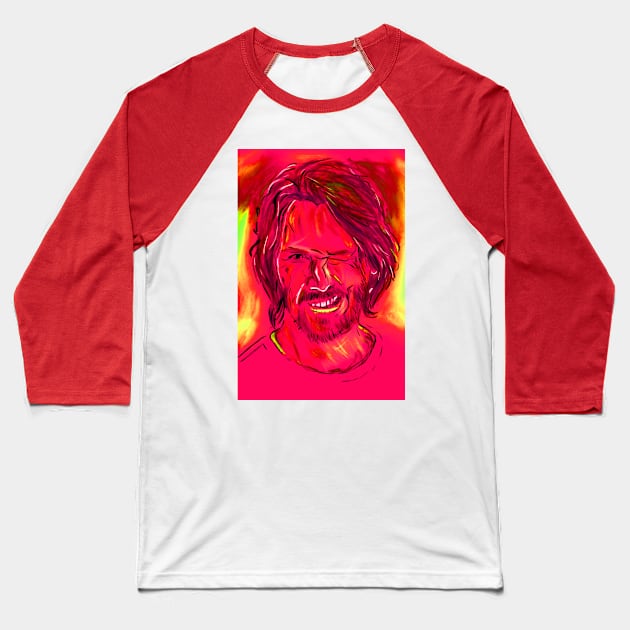 Reeves Red Baseball T-Shirt by Bespired